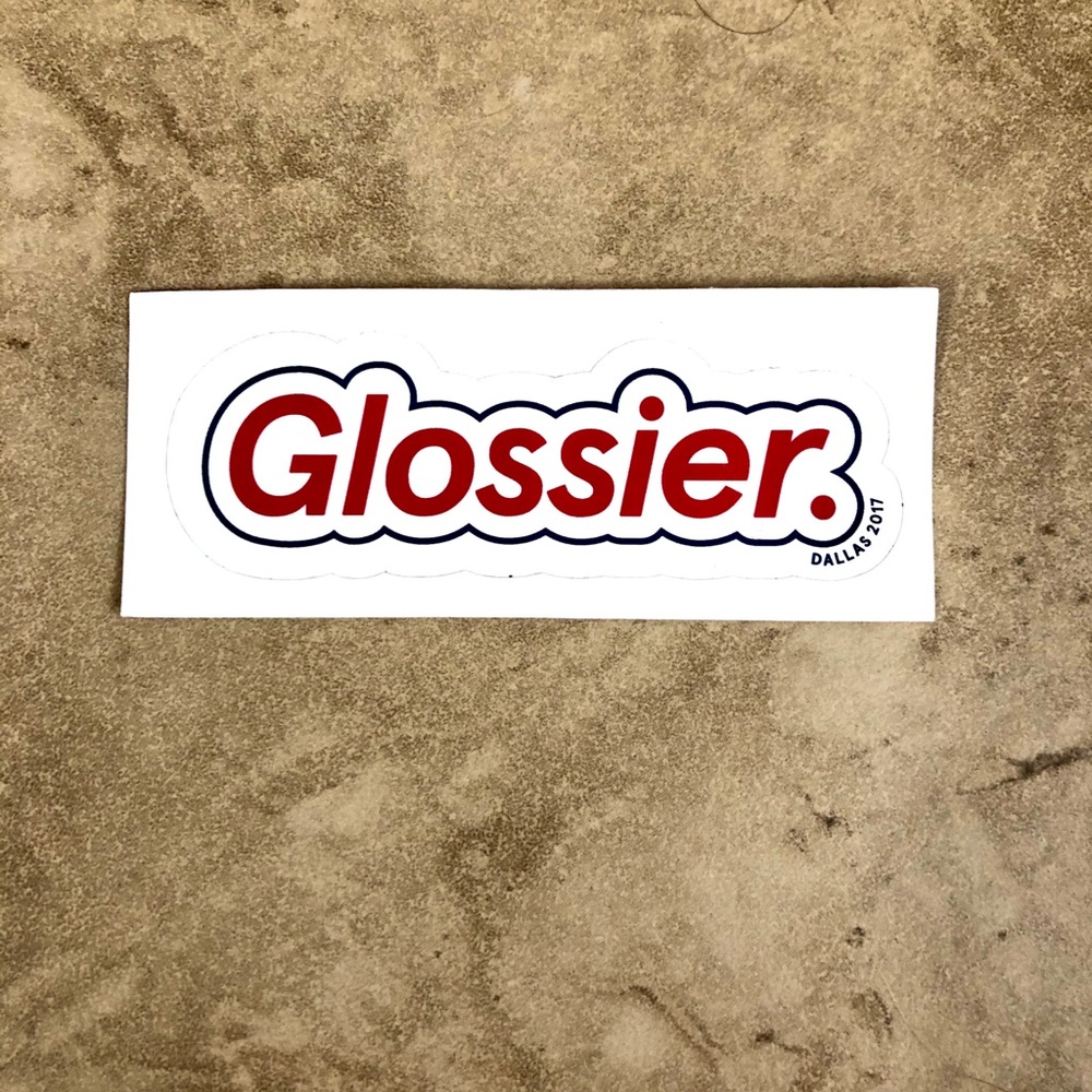 Limited edition Glossier Dallas sticker